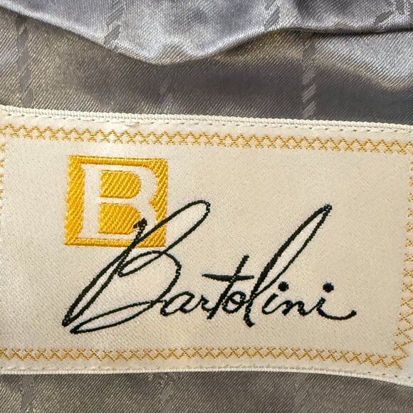 Bartolini 100% Wool Sportscoat, Blazer Gray Pinstripe Fully Lined Size 44S - Picture 2 of 10
